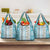 Hawaii Makahiki Turtle Grocery Bag Blue Tapa Pattern - Polynesian Pride