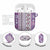 Hawaii Makahiki Turtle AirPods Case Violet Tapa Pattern - Polynesian Pride