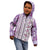 Hawaii Makahiki Turtle Kid Hoodie Violet Tapa Pattern - Polynesian Pride