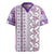 Hawaii Makahiki Turtle Rugby Jersey Violet Tapa Pattern - Polynesian Pride