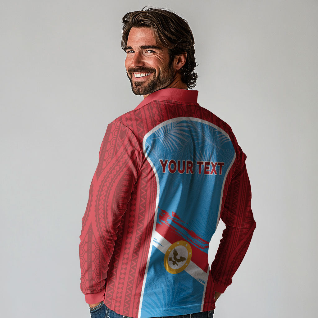 Personalised Malaita Province Day Long Sleeve Polo Shirt Unique Style LT05 - Polynesian Pride