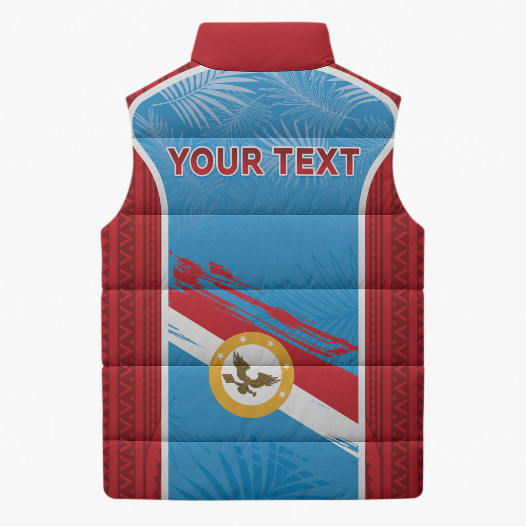 Personalised Malaita Province Day Sleeveless Puffer Jacket Unique Style LT05 - Polynesian Pride