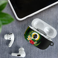Solomon Islands Western Province AirPods Case Polynesian Pattern With Tropical Flowers