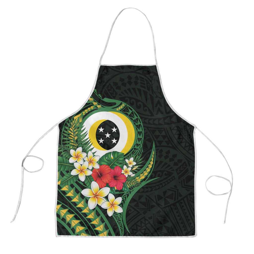 Solomon Islands Western Province Apron Polynesian Pattern With Tropical Flowers
