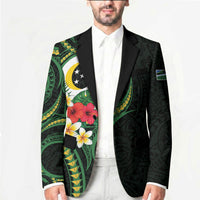 Solomon Islands Western Province Blazer Polynesian Pattern With Tropical Flowers LT05 - Polynesian Pride