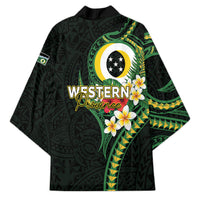 Solomon Islands Western Province Kimono Polynesian Pattern With Tropical Flowers LT05 - Polynesian Pride