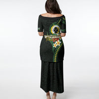 Solomon Islands Western Province Puletasi Polynesian Pattern With Tropical Flowers LT05 - Polynesian Pride