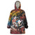 Hawaii And Japan Wearable Blanket Hoodie Koi Fish With Kanaka Maoli