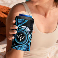 Personalised Kosrae Constitution Day 4 in 1 Can Cooler Tumbler Ocean Floral Pattern LT05 - Polynesian Pride
