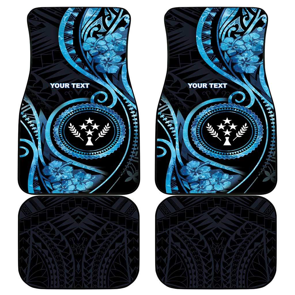 Kosrae Constitution Day Car Mats Ocean Floral Pattern
