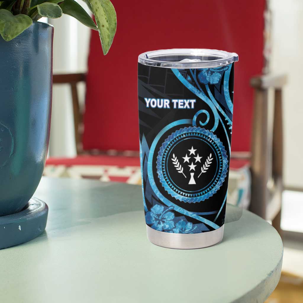 Personalised Kosrae Constitution Day Tumbler Cup Ocean Floral Pattern LT05 - Polynesian Pride