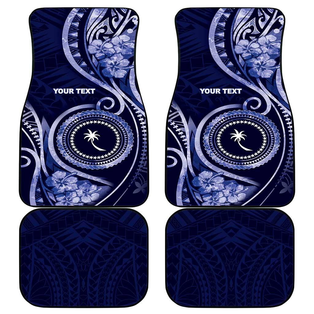 FSM Chuuk Car Mats Ocean Floral Pattern