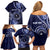 Personalised FSM Chuuk Family Matching Off Shoulder Short Dress and Hawaiian Shirt Ocean Floral Pattern