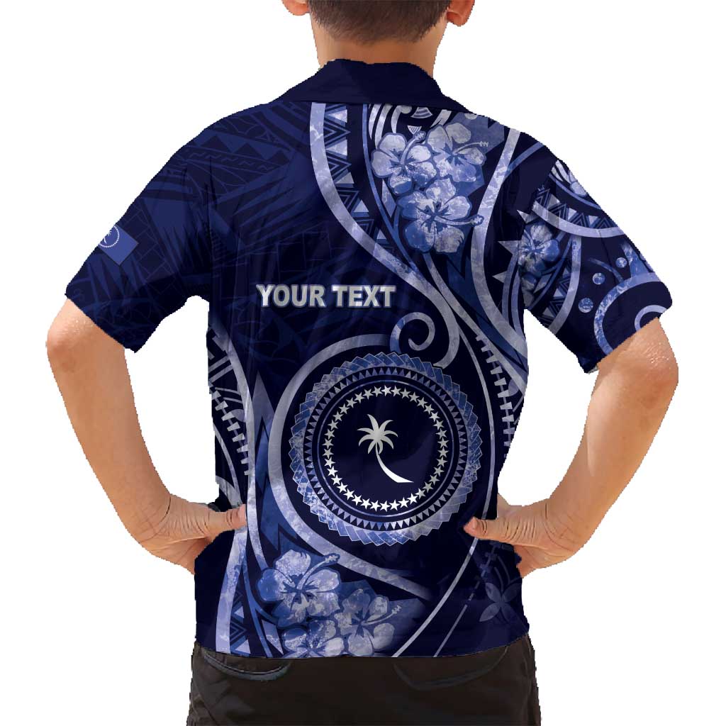 Personalised FSM Chuuk Family Matching Puletasi and Hawaiian Shirt Ocean Floral Pattern LT05 - Polynesian Pride
