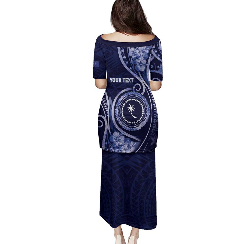 Personalised FSM Chuuk Family Matching Puletasi and Hawaiian Shirt Ocean Floral Pattern LT05 - Polynesian Pride