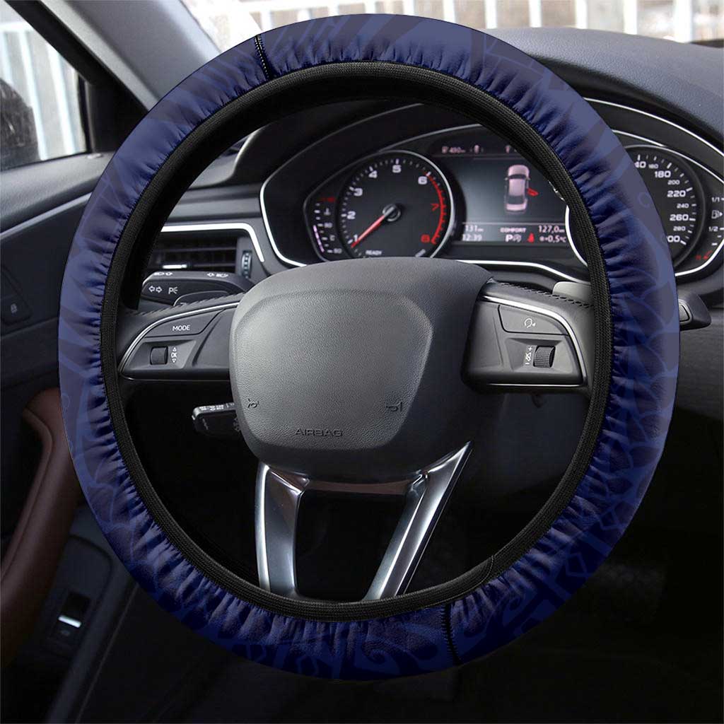 FSM Chuuk Steering Wheel Cover Ocean Floral Pattern LT05 - Polynesian Pride