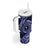 Personalised FSM Chuuk Tumbler With Handle Ocean Floral Pattern