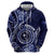 Personalised FSM Chuuk Zip Hoodie Ocean Floral Pattern