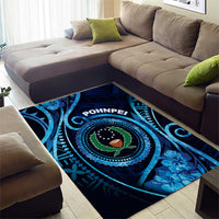 FSM Pohnpei Area Rug Ocean Floral Pattern LT05 - Polynesian Pride