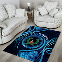 FSM Pohnpei Area Rug Ocean Floral Pattern LT05 - Polynesian Pride