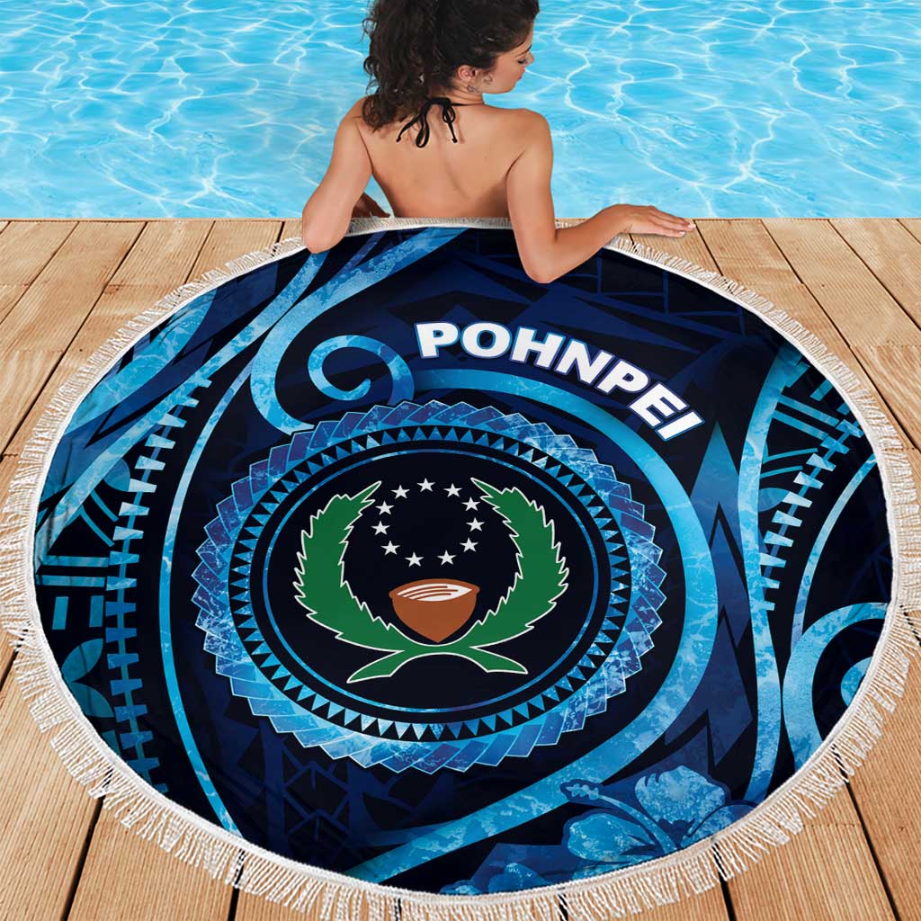 FSM Pohnpei Beach Blanket Ocean Floral Pattern LT05 - Polynesian Pride
