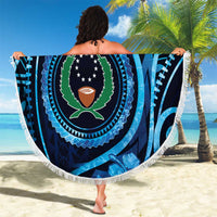 FSM Pohnpei Beach Blanket Ocean Floral Pattern LT05 - Polynesian Pride