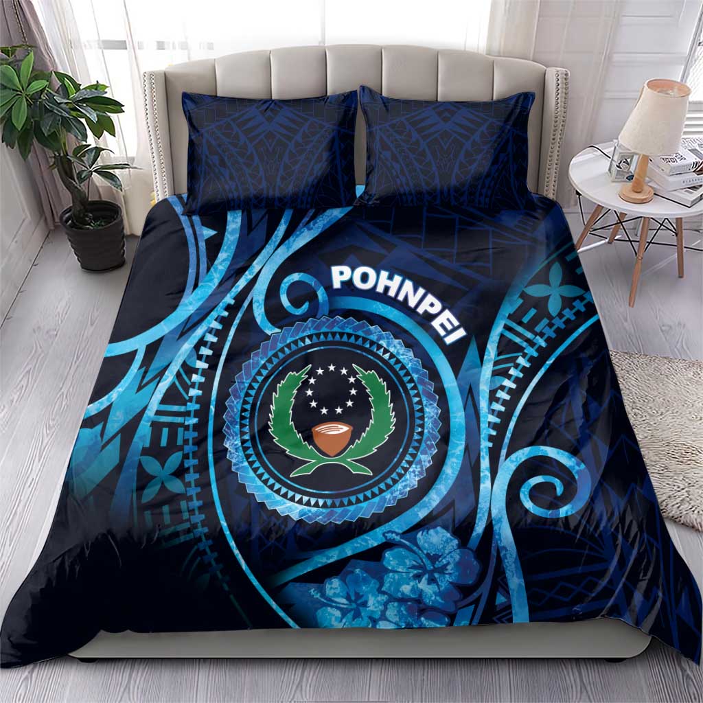 FSM Pohnpei Bedding Set Ocean Floral Pattern LT05 - Polynesian Pride