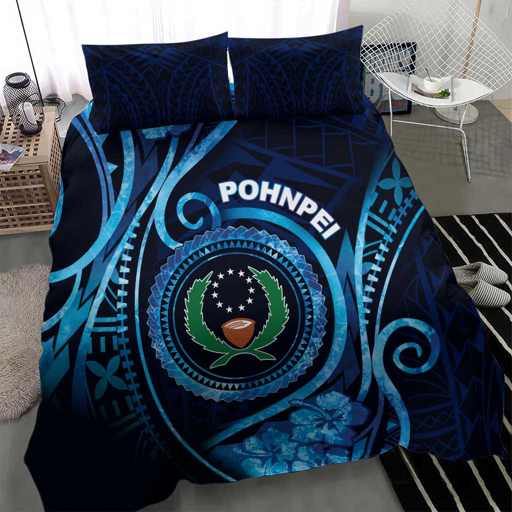 FSM Pohnpei Bedding Set Ocean Floral Pattern LT05 - Polynesian Pride