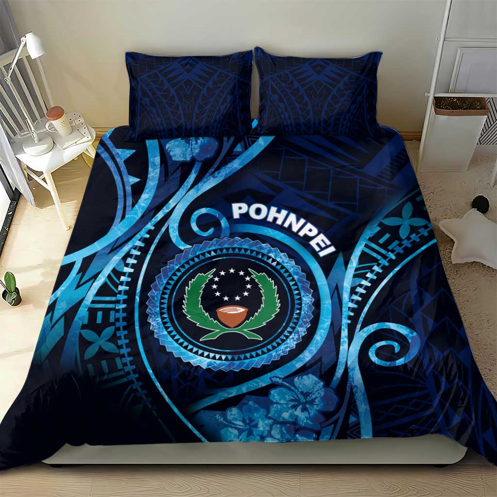 FSM Pohnpei Bedding Set Ocean Floral Pattern LT05 - Polynesian Pride
