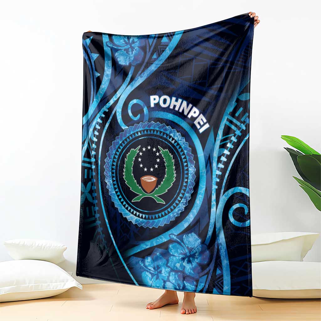 FSM Pohnpei Blanket Ocean Floral Pattern LT05 - Polynesian Pride
