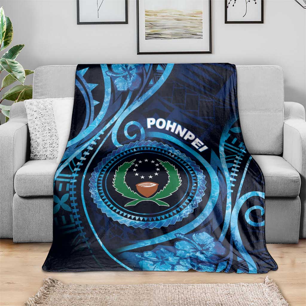 FSM Pohnpei Blanket Ocean Floral Pattern LT05 - Polynesian Pride