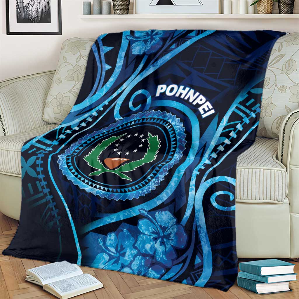 FSM Pohnpei Blanket Ocean Floral Pattern LT05 - Polynesian Pride