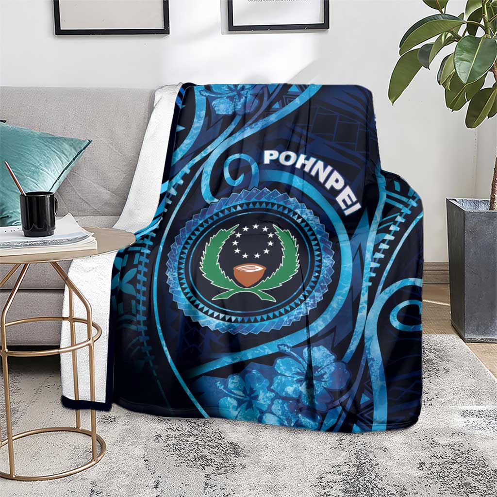 FSM Pohnpei Blanket Ocean Floral Pattern LT05 - Polynesian Pride