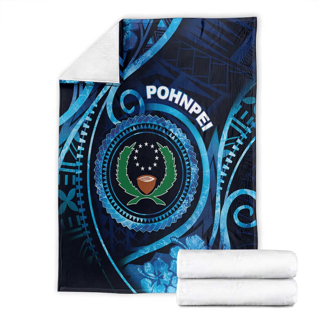 FSM Pohnpei Blanket Ocean Floral Pattern LT05 - Polynesian Pride
