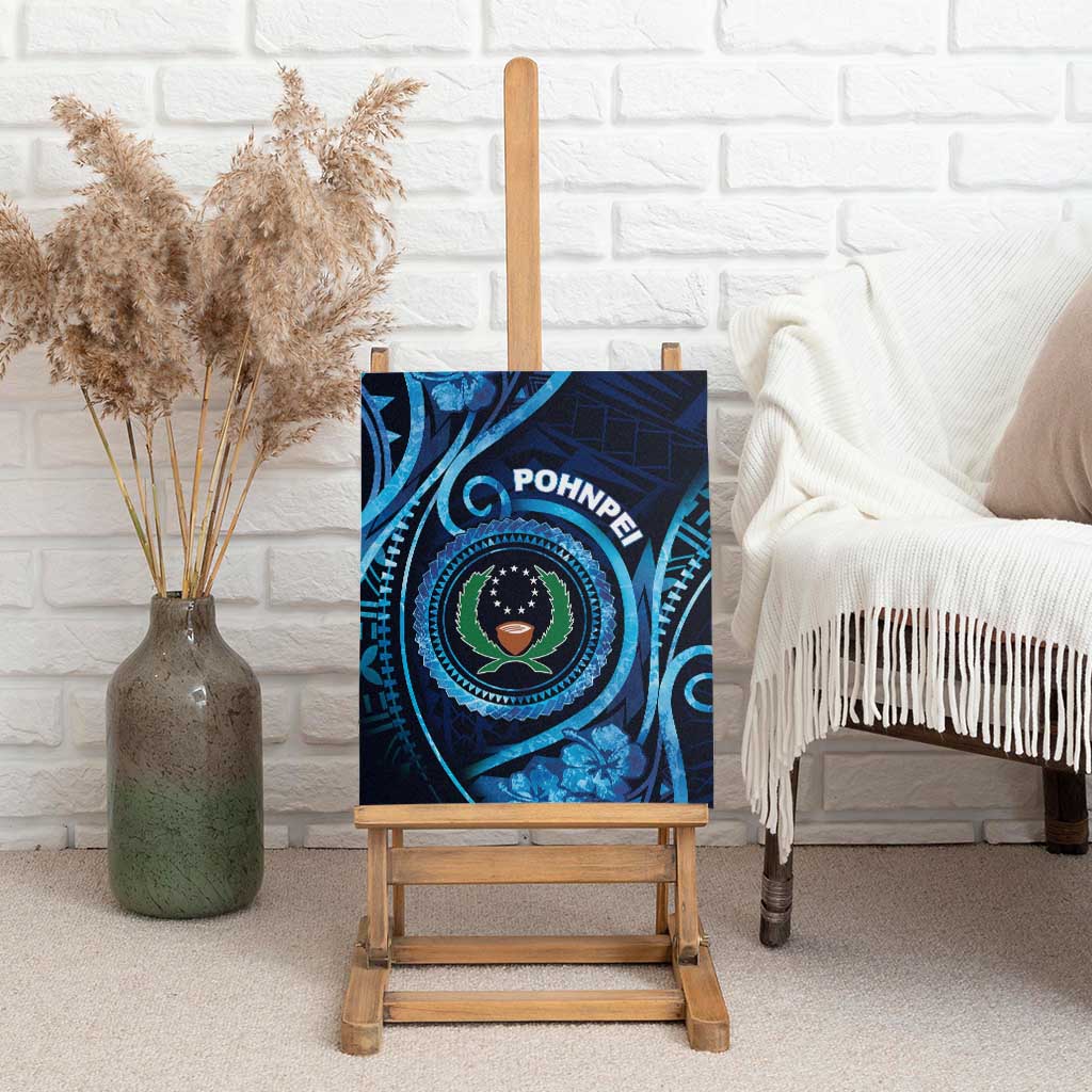 FSM Pohnpei Canvas Wall Art Ocean Floral Pattern LT05 - Polynesian Pride