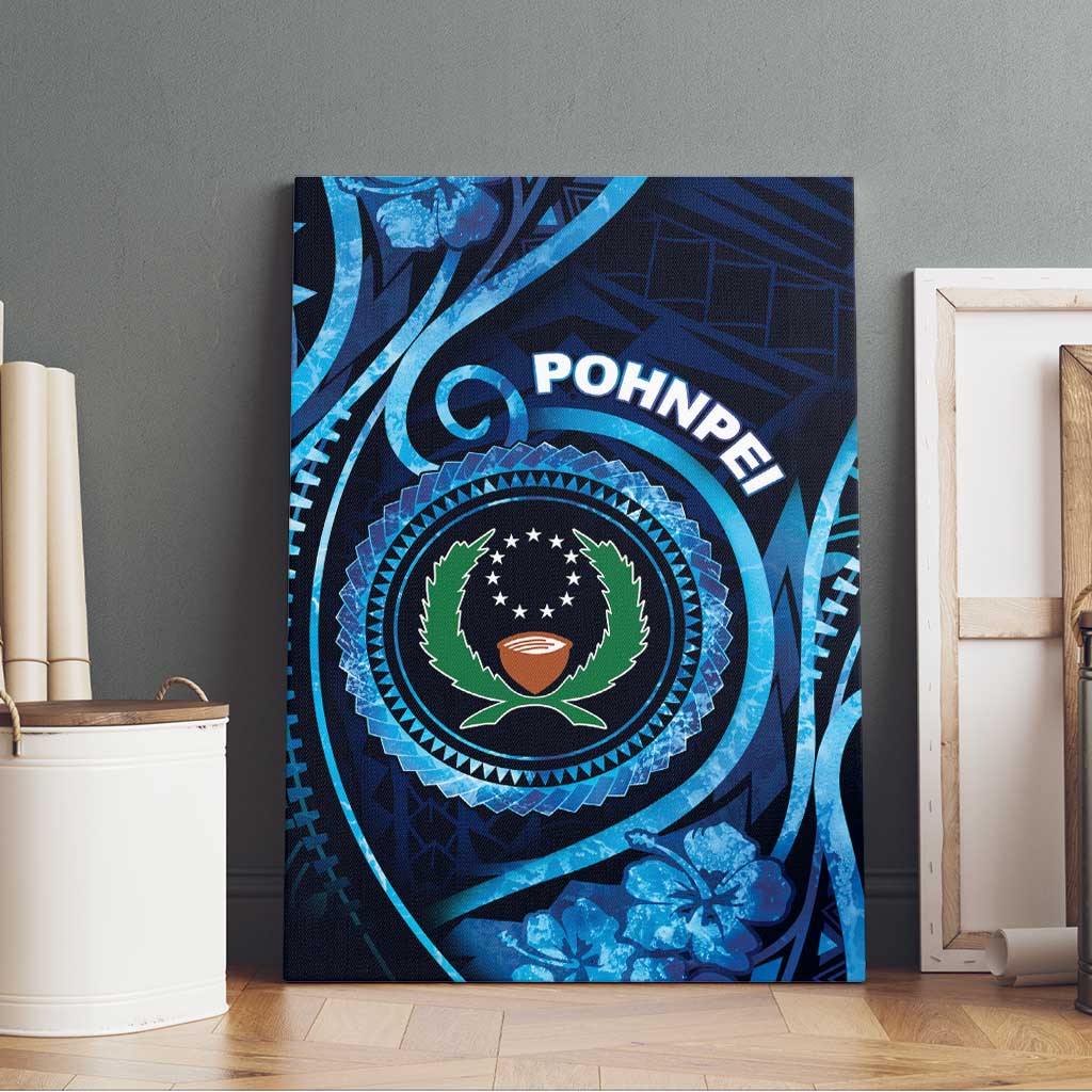 FSM Pohnpei Canvas Wall Art Ocean Floral Pattern LT05 - Polynesian Pride