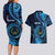 Personalised FSM Pohnpei Couples Matching Long Sleeve Bodycon Dress and Hawaiian Shirt Ocean Floral Pattern