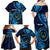 Personalised FSM Pohnpei Family Matching Off Shoulder Maxi Dress and Hawaiian Shirt Ocean Floral Pattern