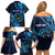 Personalised FSM Pohnpei Family Matching Off Shoulder Short Dress and Hawaiian Shirt Ocean Floral Pattern