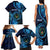 Personalised FSM Pohnpei Family Matching Tank Maxi Dress and Hawaiian Shirt Ocean Floral Pattern