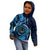 Personalised FSM Pohnpei Kid Hoodie Ocean Floral Pattern