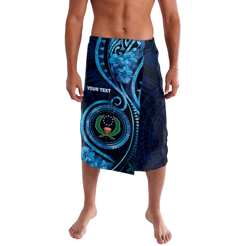 Personalised FSM Pohnpei Lavalava Ocean Floral Pattern