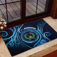 FSM Pohnpei Rubber Doormat Ocean Floral Pattern LT05 - Polynesian Pride