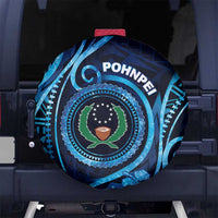 FSM Pohnpei Spare Tire Cover Ocean Floral Pattern LT05 - Polynesian Pride