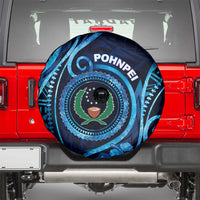 FSM Pohnpei Spare Tire Cover Ocean Floral Pattern LT05 - Polynesian Pride