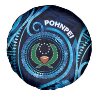 FSM Pohnpei Spare Tire Cover Ocean Floral Pattern LT05 - Polynesian Pride