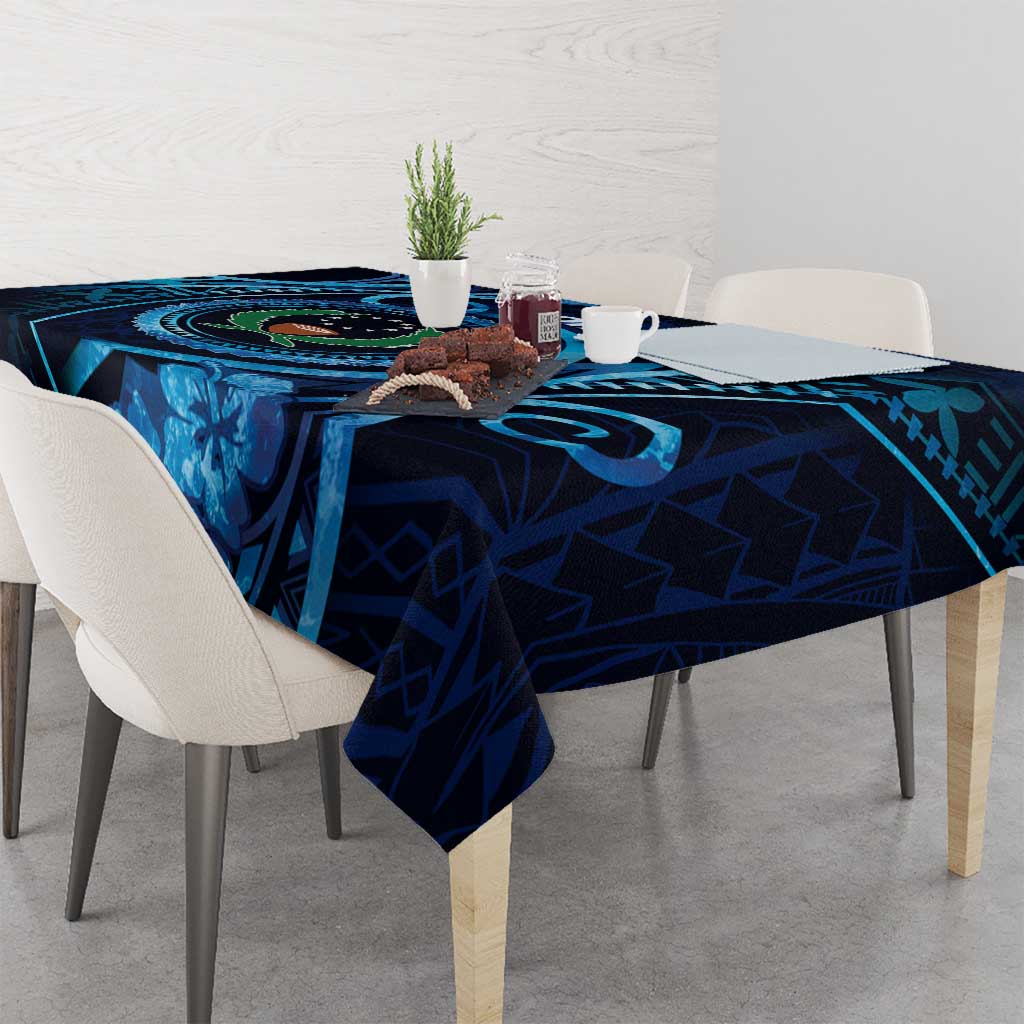 FSM Pohnpei Tablecloth Ocean Floral Pattern LT05 - Polynesian Pride