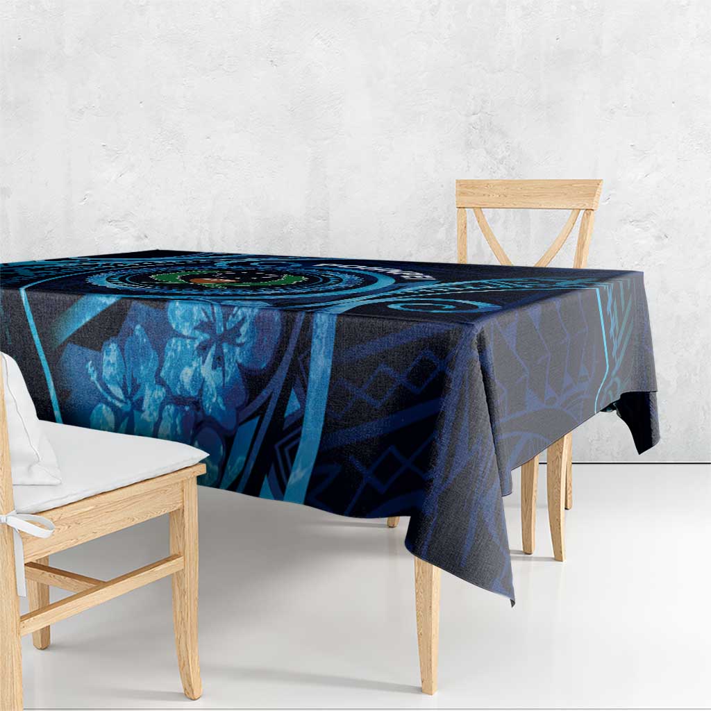 FSM Pohnpei Tablecloth Ocean Floral Pattern LT05 - Polynesian Pride
