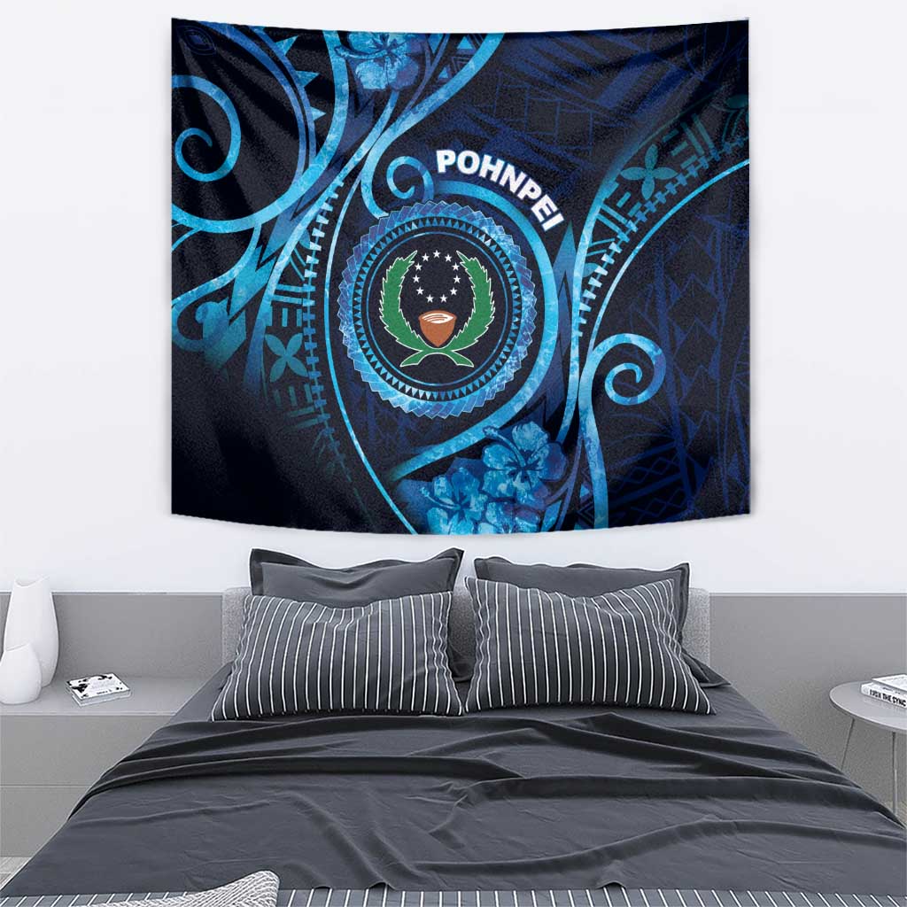 FSM Pohnpei Tapestry Ocean Floral Pattern LT05 - Polynesian Pride