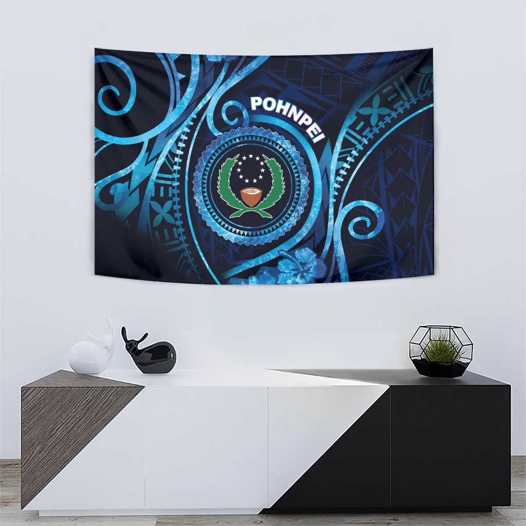 FSM Pohnpei Tapestry Ocean Floral Pattern LT05 - Polynesian Pride